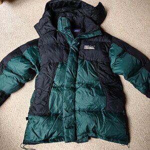 Vintage 90s First down, Goose feathers Ski Snow jacket XL